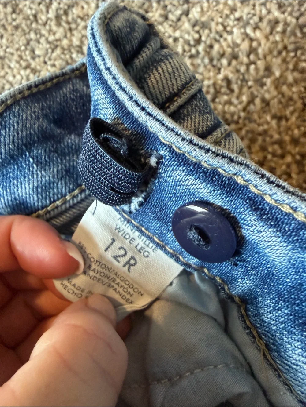 BKE Light Blue Distressed kids Jeans
